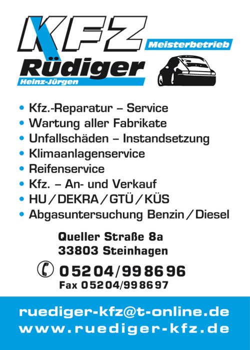 KFZ Rüdiger Meisterbetrieb - Steinhagen